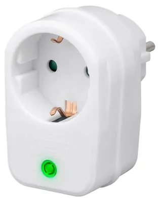 Obrázok produktu pre Goobay 51270 Sieťový a prepäťový spínač, biely - chráni elektrické zariadenia pred prepätím, napr. pred úderom blesku