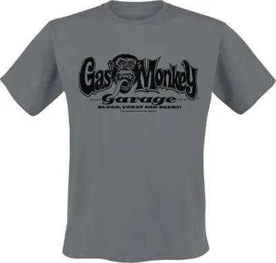 Produktbild von Gas Monkey Garage T-Shirt Herren Logo grau L