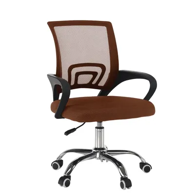 Produktbild von Kondela Bürostuhl mit Armlehnen Dex 4 Neu - Braun / Chrom