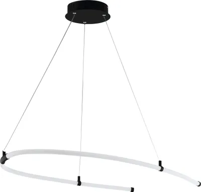 Produktbild von EGLO LED Pendelleuchte Alamedilla, 1 flammige Hängelampe, Hängeleuchte aus Stahl und Kunststoff, Esstischlampe, Wohnzimmerlampe, L 98 cm