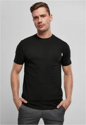 Zdjęcie produktu dla T-shirt Urban Classics Organic Bawełna Basic Pocket Tee czarny - S