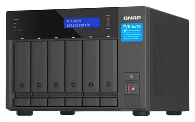 Immagine prodotto di QNAP TVS-h674 NAS Tower Intel® Core™ i3 i3-12100 16 GB DDR4 0 TB QuTS hero Nero
