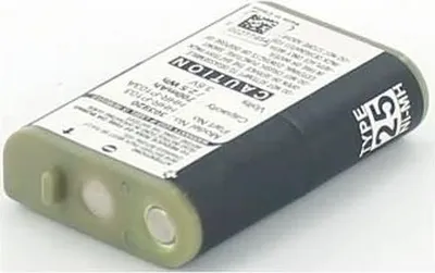 Produktbild von Akku für Panasonic KX-TCA364 NiMH 3,6 Volt 650 mAh weiß.
