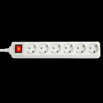 Produktbild von Lindy 73103, Drinnen, Typ F, Weiß, 6 AC-Ausgänge, 3500 W, -4 - 40 °C