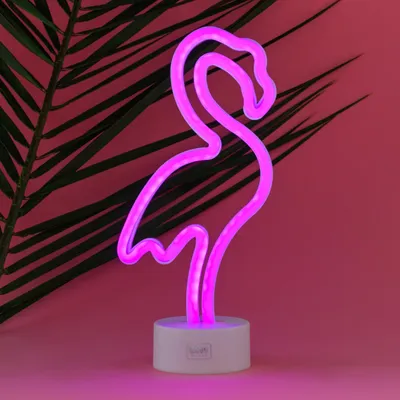 Obrázok produktu pre Je To Znamenie - Neónová Lampa S Efektom Led - Plameniak