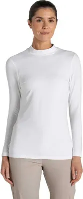 Produktbild von Craghoppers Nosilife Mock Neck Langarm-t-shirt Weiß 36 Damen Weiß 36
