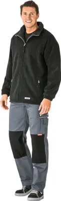Produktbild von Outdoor Stream Fleecejacke schwarz/anthrazit Größe S