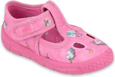 Produktbild von BEFADO Mädchen Sandalen ultraleicht Flexible mit Einhorn, Klettverschluss, Rosa 18