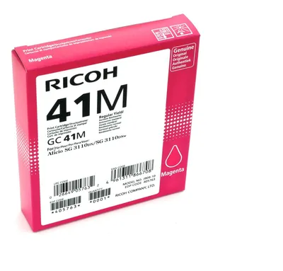 Obrázok produktu pre Ricoh 405763, Štandardná výťažnosť, Purpurová, Atrament na pigmentovej báze, 1 kusov