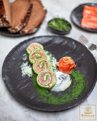 Produktbild von Pizzateller 33cm Porzellan Slate Stone - Schieferoptik