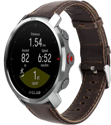 Produktbild von Strap-it Polar Grit X Lederarmband (Dunkelbraun)