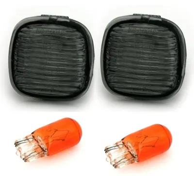 Für Skoda Fabia Praktik Octavia Rapid Roomster 2x Seitenblinker Blinker Schwarz in der Farbe Schwarz von AD TUNING GmbH & Co. KG