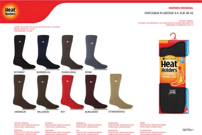 Produktbild von Termo ponožky Heat Holders extra teplé zimní ponožky pro muže černé