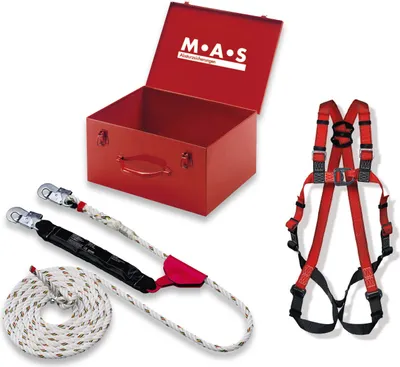 Produktbild von Sicherheitsset MAS 30 / PSA Dachdecker-Set, Seil 10m, Auffanggurt