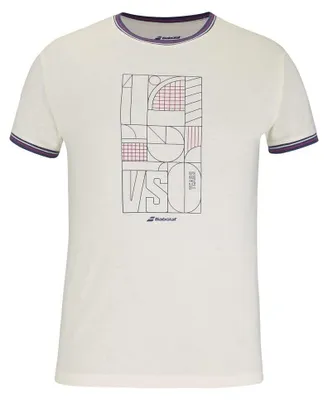 Produktbild von BABOLAT 150 ANS Baumwolle TEE Herren T-Shirt, Cremefarben, Größe M