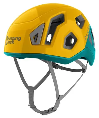 Zdjęcie produktu dla Singing Rock Penta Junior Arnica Yellow/Dark Teal 48-54 cm Kask wspinaczkowy