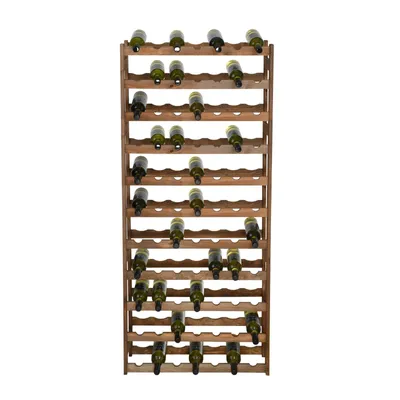 Produktbild von Weinregal SIMPLEX Modell 4, Holz braun gebeizt
