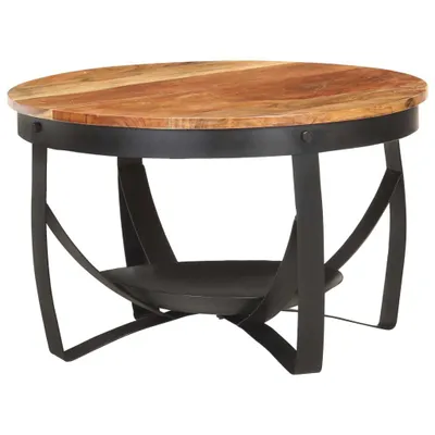 Produktbild von Couchtisch Ø68x43 cm Massivholz Akazie