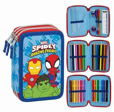 Produktbild von Cerda Group Spidey Marvel Dreifach-federmäppchen One Size