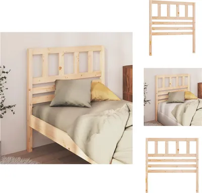 Immagine prodotto di vidaXL Testiera 81x4x100 cm in legno di pino massiccio - Testate e piedi