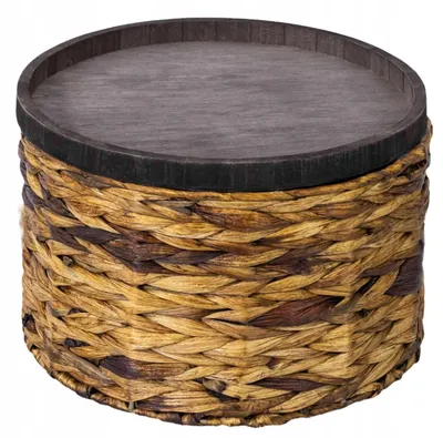 Produktbild von Koszoplotka Wasserhyazinthe Korb mit Tablett 26x15cm Braun