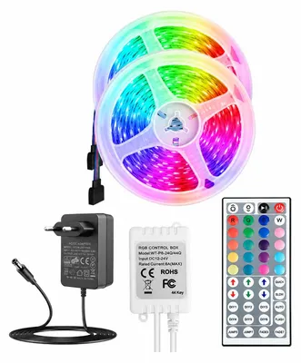 Image de INF Bande lumineuse LED 24 V 5050, 30 m (2 x 15 m) avec télécommande IR 44 touches