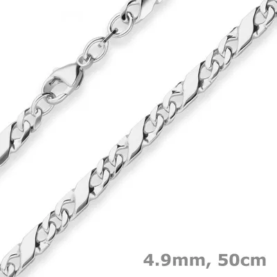 4-9mm-Dollarkette-aus-925-Silber-50cm
