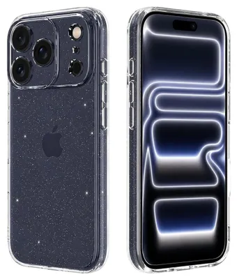 Produktbild von Techsuit – SparkleSkin Series Hülle für iPhone 17 Pro – transparent