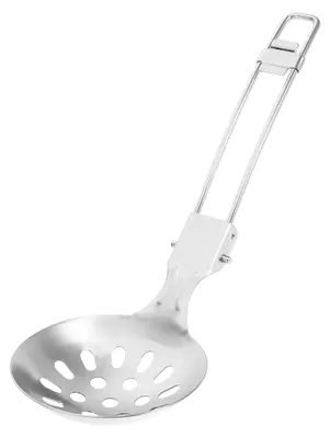Produktbild von Faltbarer Campinglöffel aus Edelstahl – Leichtes Kochutensil für Outdoor-Aktivitäten