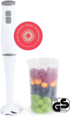 Produktbild von GOURMETMAXX Stabmixer 400W weiß/grau