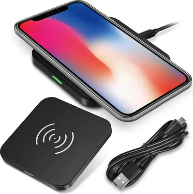 Produktbild von QI Wireless Ladegerät für Apple iPhone X Induktives Schnell Kabellos Ladestation