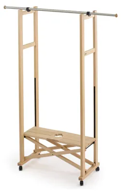 Produktbild von Kleiderständer ELIOS 642 ausziehbar, Höhe 168 cm, Stangenlänge 78-140 cm, mit Ablage