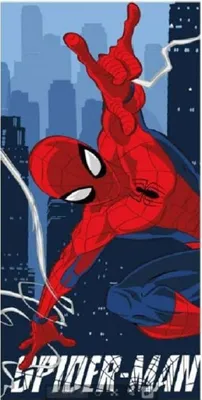 Produktbild von Spiderman Badetuch, Strandtuch 70x140cm (Schnelltrocknend)