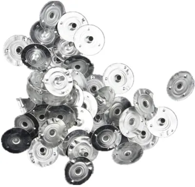 Image de Supports de mèches en métal - 300 pièces pour la fabrication de bougies - Supports pour bougies chauffe-plat et mèches rondes - 300 pièces