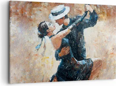 Produktbild von Bild auf Leinwand - Leinwandbild - tanzen sie - 120x80cm - Wand Bild - Wanddeko - Wandbilder - Leinwanddruck - Bilder - Kunstdruck - Wanddekoration - Leinwand bilder - Wandkunst - AA120x80-3773