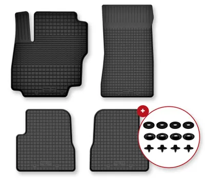Produktbild von Gummi-Fußmatten für Fiat 600 2024- – 4-tlg, Schwarz, Semi-Universal, angepasst – Wielganizator Semi-Universal