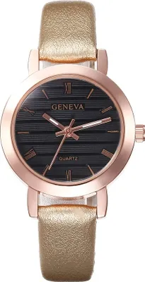 Produktbild von Elegante Raya Damenuhr in Golden/Schwarz - Stilvoll & Alltagstauglich KP12922