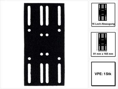 Produktbild von Mirka Schutzauflage Protection Pad 81 x 165 mm für DEOS 353 CV ( 8299532111 )