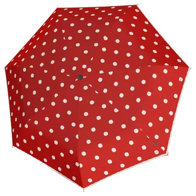 Produktbild von Knirps Taschenregenschirm Regenschirm T.020 Small Manual Dot Art Red rot