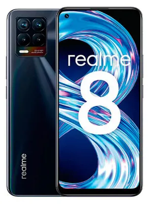 Produktbild von realme 8, 16,3 cm (6.4"), 6 GB, 128 GB, 64 MP, Android 11, Schwarz