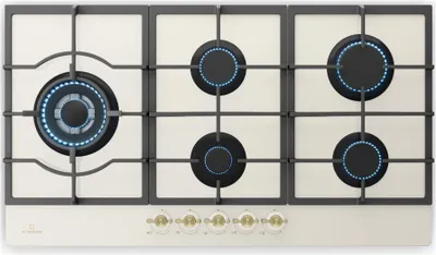 Image de Klarstein Tables de Cuisson à Gaz, Plaque de Cuisson Gaz à 5 Brûleurs, Table de Cuisson Encastrable à 5 Feux de 11100W, Cuisiniere Gaz, Gaziniere Gaz avec Brûleurs en Acier Inoxydable, Cuisinières GPL