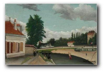 Immagine prodotto di Stampa artistica "Ai margini di Parigi" di Henri Rousseau – 20x30 cm – non incorniciata