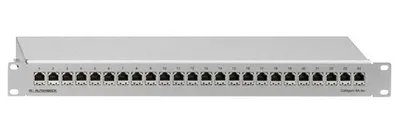 Produktbild von RUTENBECK Patch Panel, 48,30cm (19"), CAT6A, 24xRJ45, Lichtgrau, PP-Cat.6A iso-24/1 (236101100)