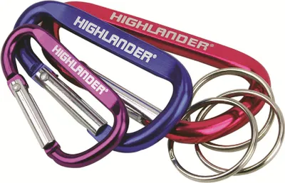Zdjęcie produktu dla HIGHLANDER Karabińczyki i pierścienie 3 szt
