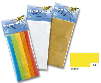 Immagine prodotto di Folia 90014 Seta floreale - 50 x 70 cm, 26 fogli, oro antico