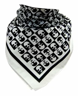 Produktbild von Bikertuch Halstuch Bandana Totenkopf Karo, Bandana Headscarf Scarf Skull Check, Bandana pañuelo bufanda Cheque cráneo