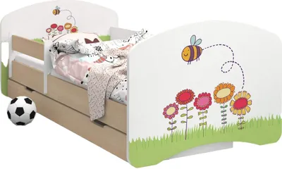 Immagine prodotto di Letto per bambini BDW, bifacciale con cassetto, ape, 160/80