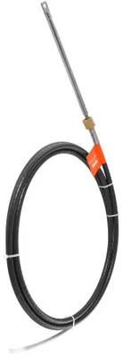Produktbild von Lenkseil für Außenbordmotoren, 520 cm - Schwarz, Stahlseil - Zugfestigkeit: 500 kg - Universelles Außenbordmotor-Lenkseil