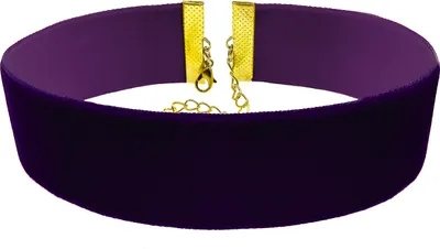 Produktbild von Oblique Unique Halsband Halskette Kette für Damen Mädchen Choker JGA Junggesellinnenabschied Party - dunkellila