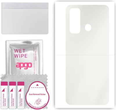 Produktbild von apgo Rückseite Schutzfolie, Matt, kompatibel mit Tecno Spark 7 P, Hinten Hydrogel-Displayschutzfolie mit Positionierhilfe, kratzfest, einfache Montage